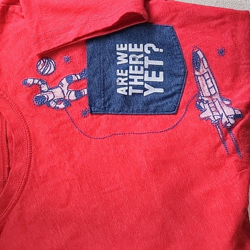 Space themed t-shirt,  Boys 14